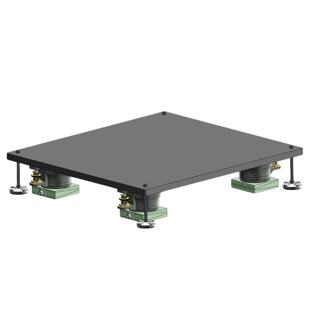 Anti Vibration Cradle Platform With Straight Plate