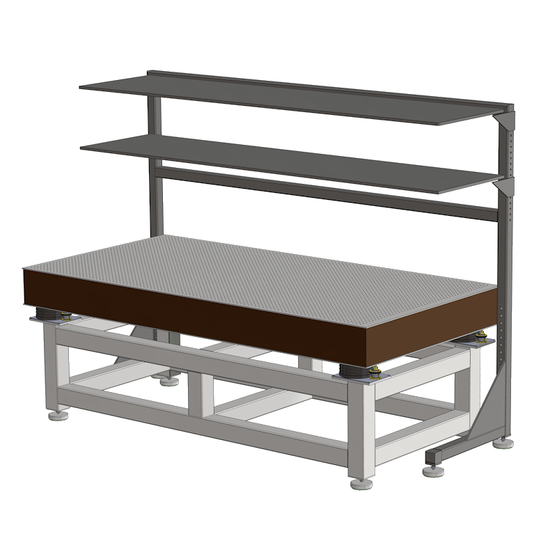 Anti Vibration Table On Air Spring With Auto Levelling With Granite Tabletop &Top Storage, Series DITAL-GSR