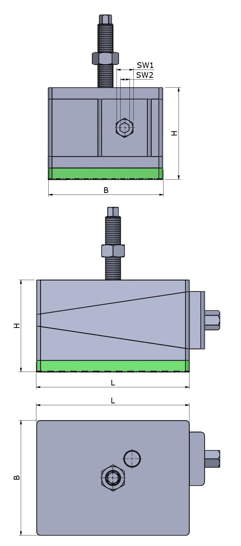 DBHO1-p2-M20x2.5x200-FG-DG - Image 2